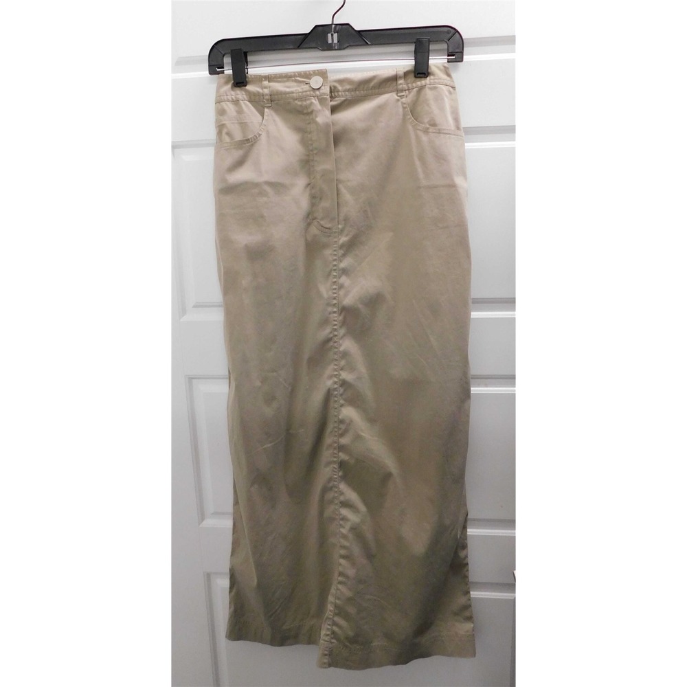 Chanel France Beige Lightweight Maxi Skirt Cotton Blend France 38
